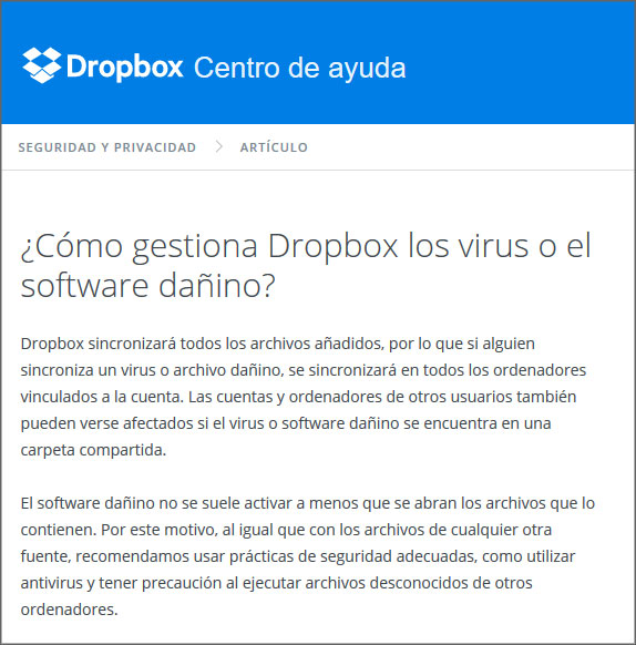 dropbox transmite ransomware cryptolocker