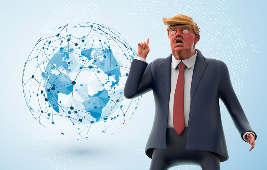 Datos mundiales y Donald Trump