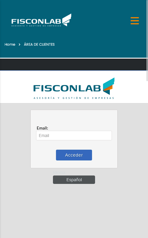 Ejemplo de personalización con logotipo de la empresa e integración en la web de la empresa.