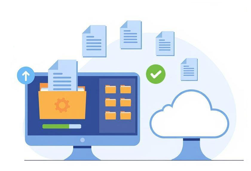 Transfiriendo documentos entre una carpeta y la Nube.