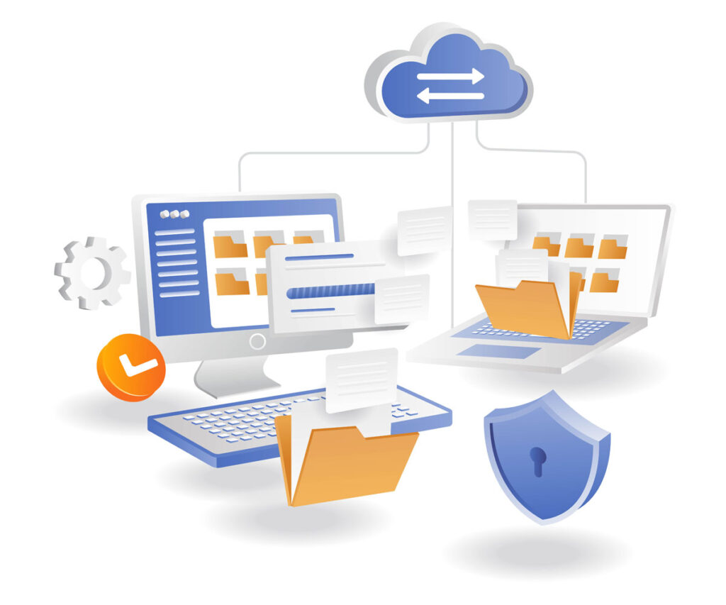 Trabajo con archivos y carpetas en Cloud accediendo al sistema desde cun PC y desde laptop